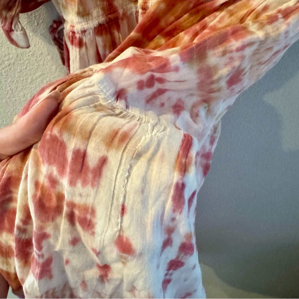 Johnny Was x Amanda Boyd Julia Cotton Tie Dye Dress L/XL - Picture 8 of 9